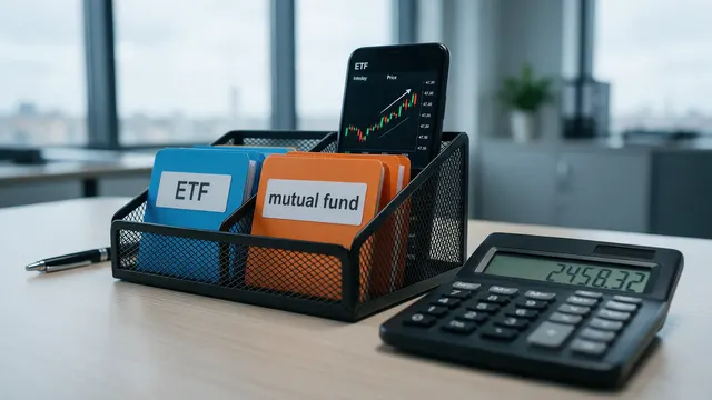 Comparison chart showing ETF trading intraday versus mutual fund trading at close