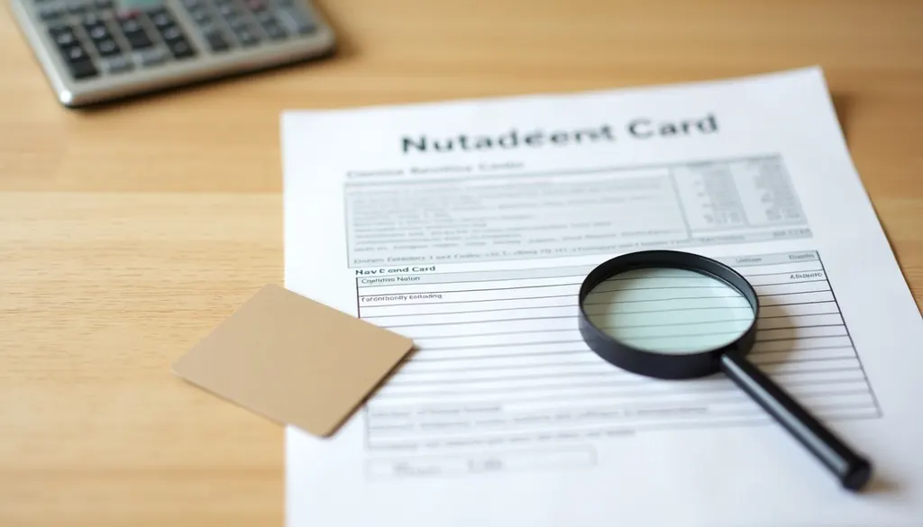 Person reviewing a credit card statement with a calculator and payoff timeline notes